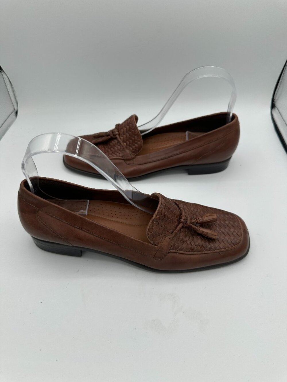 Naturalizer Woven Tassel Brown Loafers Women's 8.5M